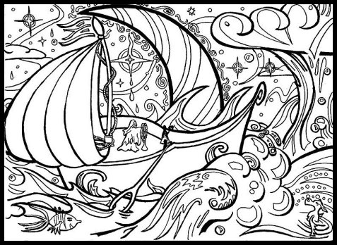 2013-05-31 - Dreamship Lineart by Random Squiggle